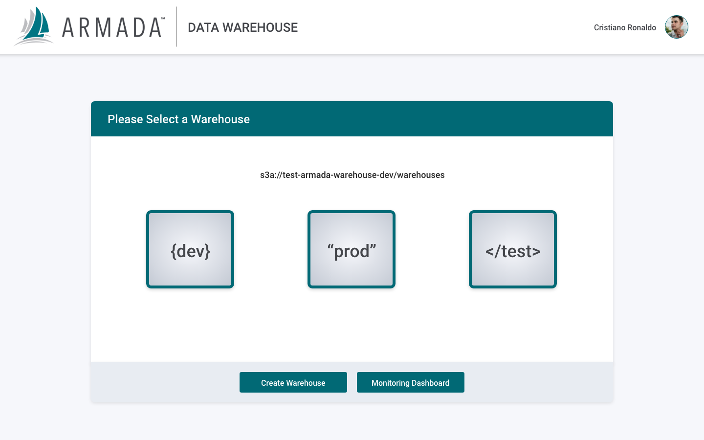 Warehouse - Landing Page